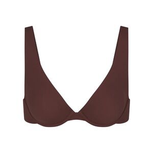 SKIMS | FITS EVERYBODY UNLINED APEX PLUNGE BRA - COCOA